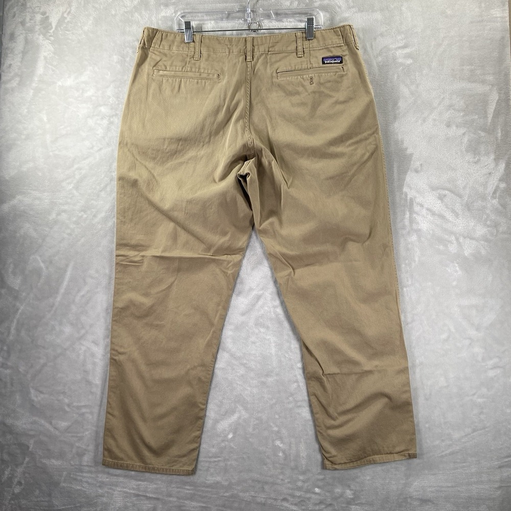 Patagonia Pants men's 40x30 Four Canyons Twill Chino Organic Cotton Brown Hiking - Picture 16 of 16